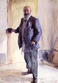 約翰 辛格 薩金特 Portrait of Ambrogio Raffele 約翰 辛格 薩金特 Portrait of Ambrogio Raffele